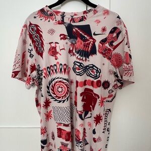 Nike Red and Black Short Sleeve Tee